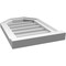 Ekena Millwork Octagonal Top Surface Mount PVC Gable Vent w/ 2"W x 2"P Brickmould Sill Frame, 14"W x 20"H GVPOT14X2003SN - alternate 3